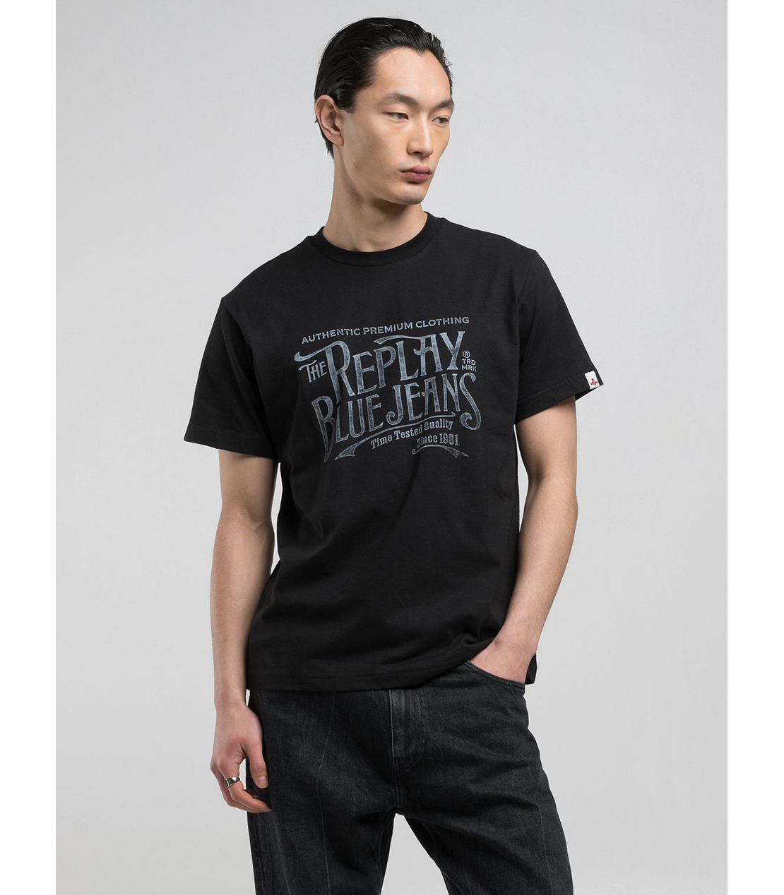コットンジャ－ジープリントTシャツ｜REPLAY リプレイ公式通販サイト
